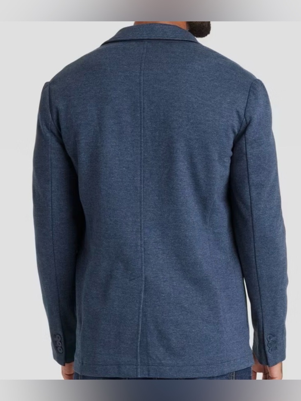 NWT Men's Comfort Wear Knit Blazer - Goodfellow & Co Deep Blue Small - Picture 2 of 6